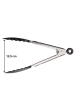 Stoneline Küchenzange in Silber/ Schwarz - (L)28 cm