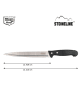 Stoneline Vleesmes zwart - (H)31,5 cm