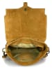 ORE10 Leder-Umhängetasche "Sim" in Hellbraun - (B)30 x (H)21 x (T)8 cm
