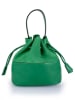 ORE10 Leren handtas groen - (B)23 x (H)20 x (D)9 cm