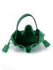 ORE10 Leren handtas groen - (B)23 x (H)20 x (D)9 cm