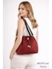 ORE10 Leder-Schultertasche "Acacia" in Rot - (B)30 x (H)26 x (T)16 cm