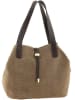 ORE10 Leren schoudertas "Acacia" taupe - (B)30 x (H)26 x (D)16 cm