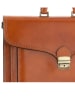 ORE10 Leder-Businesstasche "Napoli" in Hellbraun - (B)41 x (H)31 x (T)18 cm