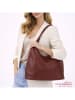 ORE10 Leren schoudertas "Vercelli" bordeaux - (B)40 x (H)30 x (D)14 cm
