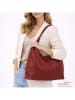 ORE10 Leren schoudertas "Vercelli" bordeaux - (B)40 x (H)30 x (D)14 cm