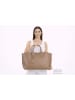 ORE10 Leder-Henkeltasche "Avocetta" in Taupe - (B)48 x (H)30 x (T)12 cm