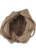 ORE10 Leren handtas "Starna" beige - (B)34 x (H)26 x (D)14 cm