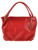 ORE10 Leder-Henkeltasche "Carre" in Rot - (B)45 x (H)30 x (T)14 cm
