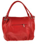 ORE10 Leder-Henkeltasche "Carre" in Rot - (B)45 x (H)30 x (T)14 cm