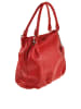 ORE10 Leder-Henkeltasche "Carre" in Rot - (B)45 x (H)30 x (T)14 cm