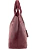 ORE10 Leren shopper "Laura" bordeaux - (B)38 x (H)41 x (D)20 cm