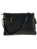 ORE10 Leren clutch "Oscar" zwart - (B)27 x (H)18 x (D)3 cm