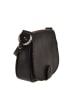 ORE10 Leder-Umhängetasche in Schwarz - (B)17 x (H)19 x (T)6 cm