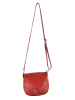 ORE10 Leder-Umhängetasche in Rot - (B)17 x (H)19 x (T)6 cm