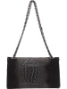 ORE10 Leder-Umhängetasche in Schwarz - (B)28 x (H)16 x (T)8 cm