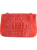 ORE10 Leder-Umhängetasche in Rot - (B)20 x (H)11 x (T)6,5 cm