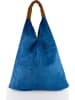ORE10 Leder-Schultertasche "Lord" in Blau - (B)34 x (H)39 x (T)8 cm