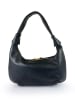 ORE10 Leder-Schultertasche "Brasi" in Schwarz - (B)38 x (H)21 x (T)4 cm