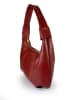 ORE10 Leder-Schultertasche "Brasi" in Rot - (B)38 x (H)21 x (T)4 cm