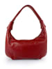 ORE10 Leren schoudertas "Brasi" rood - (B)38 x (H)21 x (D)4 cm