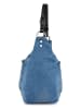 ORE10 Handtas "Mams" blauw/zwart - (B)33 x (H)28 x (D)14 cm
