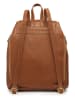 ORE10 Leder-Rucksack "Bosar" in Hellbraun - (B)33 x (H)36 x (T)11 cm