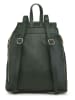 ORE10 Leder-Rucksack "Bosar" in Dunkelgrün - (B)33 x (H)36 x (T)11 cm