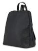 ORE10 Leder-Rucksack "Olow" in Schwarz - (B)30 x (H)33 x (T)16 cm