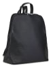 ORE10 Leder-Rucksack "Olow" in Schwarz - (B)30 x (H)33 x (T)16 cm