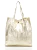 ORE10 Leder-Schultertasche "Aram" in Gold - (B)34 x (H)28 x (T)12 cm