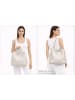 ORE10 Leder-Schultertasche "Aram" in Weiß - (B)34 x (H)28 x (T)12 cm