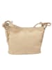 ORE10 Leren schoudertas "Roers" beige - (B)34 x (H)24 x (D)12 cm