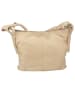 ORE10 Leren schoudertas "Roers" beige - (B)34 x (H)24 x (D)12 cm