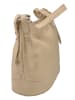 ORE10 Leren schoudertas "Roers" beige - (B)34 x (H)24 x (D)12 cm