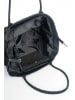 ORE10 Leder-Shopper "Plaso" in Schwarz - (B)41 x (H)28 x (T)7 cm