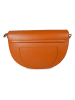 ORE10 Leder-Umhängetasche "Brais" in Cognac - (B)26 x (H)17 x (T)8 cm