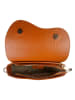 ORE10 Leder-Umhängetasche "Brais" in Cognac - (B)26 x (H)17 x (T)8 cm