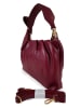 ORE10 Leren schoudertas "Movar" bordeaux - (B)26 x (H)18 x (D)5 cm