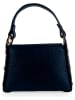 ORE10 Leren handtas "Raser" donkerblauw - (B)17 x (H)12 x (D)6 cm