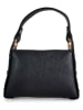 ORE10 Leder-Henkeltasche "Raser" in Schwarz - (B)17 x (H)12 x (T)6 cm