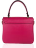 ORE10 Leder-Henkeltasche "Liman" in Pink - (B)22 x (H)22 x (T)12 cm