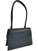 ORE10 Leder-Schultertasche in Schwarz - (B)26 x (H)13 x (T)7 cm