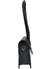 ORE10 Leder-Schultertasche in Schwarz - (B)26 x (H)13 x (T)7 cm