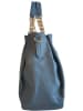 ORE10 Leder-Shopper in Petrol - (B)27 x (H)45 x (T)15 cm