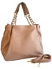 ORE10 Leder-Shopper in Rosa - (B)27 x (H)45 x (T)15 cm