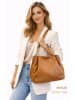 ORE10 Leder-Shopper in Cognac - (B)27 x (H)45 x (T)15 cm