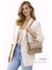 ORE10 Leder-Umhängetasche - (B)22 x (H)17 x (T)7 in Beige