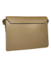 ORE10 Leder-Umhängetasche - (B)22 x (H)17 x (T)7 in Beige