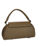 ORE10 Leren schoudertas kaki- (B)34 x (H)17 x (D)12 cm